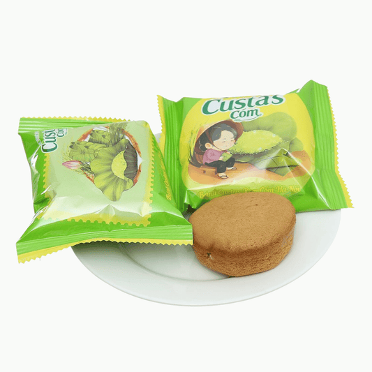 Custas Orion Sponge Cake with Young Rice (12 cakes/ box)