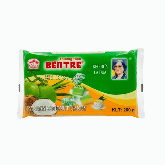 Ben Tre Pandan Coconut Candy/ Coconut Durian Candy (Kẹo Dừa Lá Dứa Bến Tre/ Kẹo Dừa Sầu Riêng )