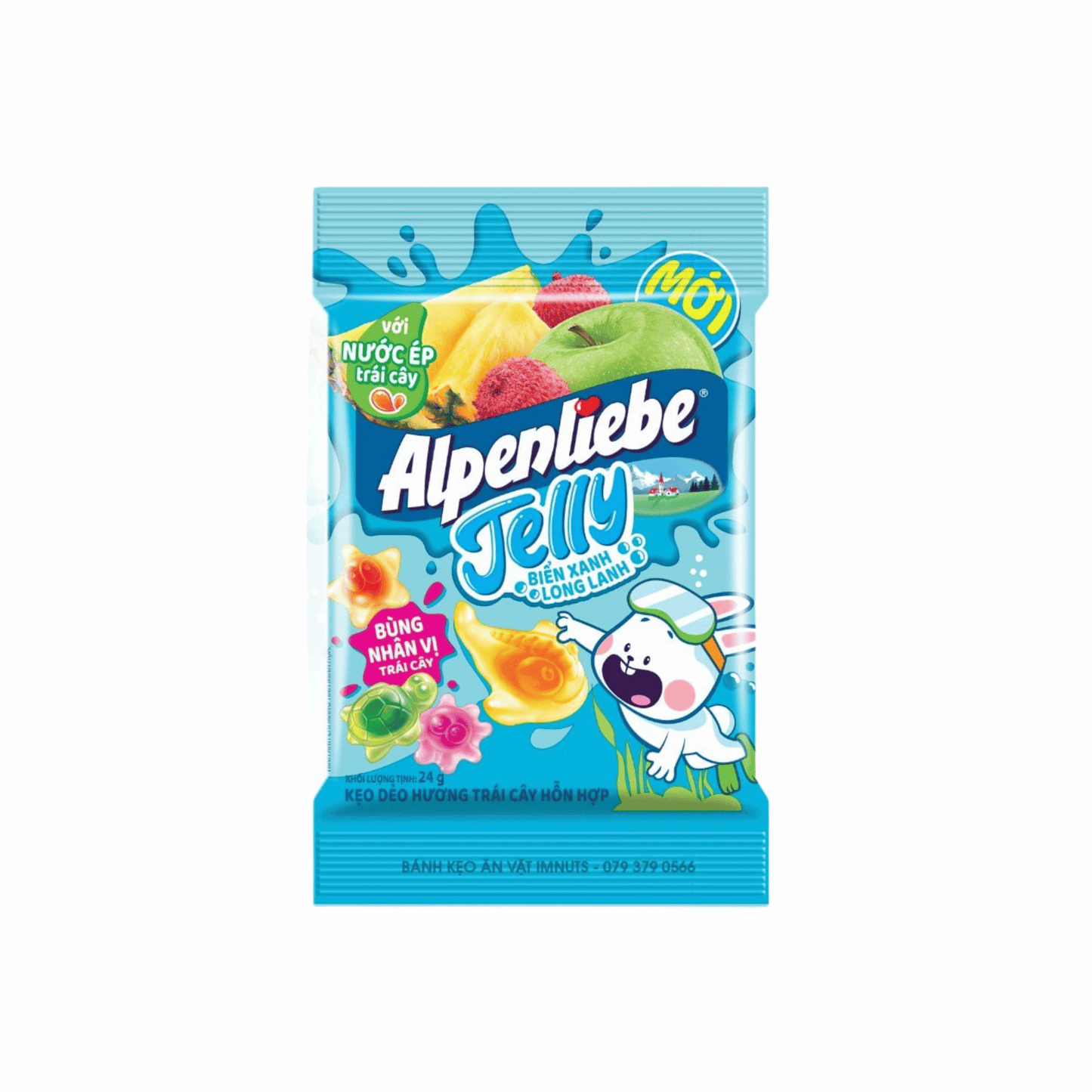 Alpenliebe Jelly packaging with colorful design on a white background