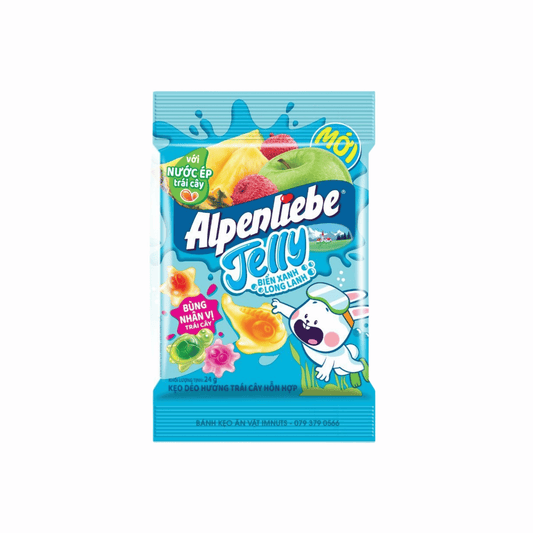 Alpenliebe Jelly packaging with colorful design on a white background