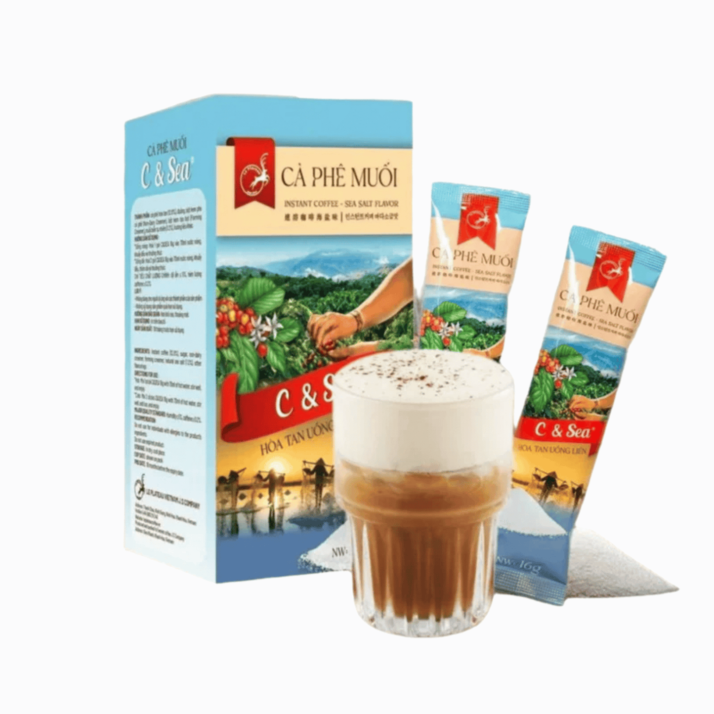 C&Sea Salt Coffee (Cà Phê Muối C&Sea) (12 sachets/order)