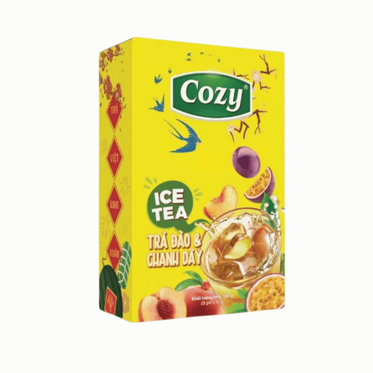 Tet peach passionfruit tea Vietnam