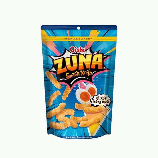 Oishi Twisted Spicy Shrimp Snack with Salted Egg