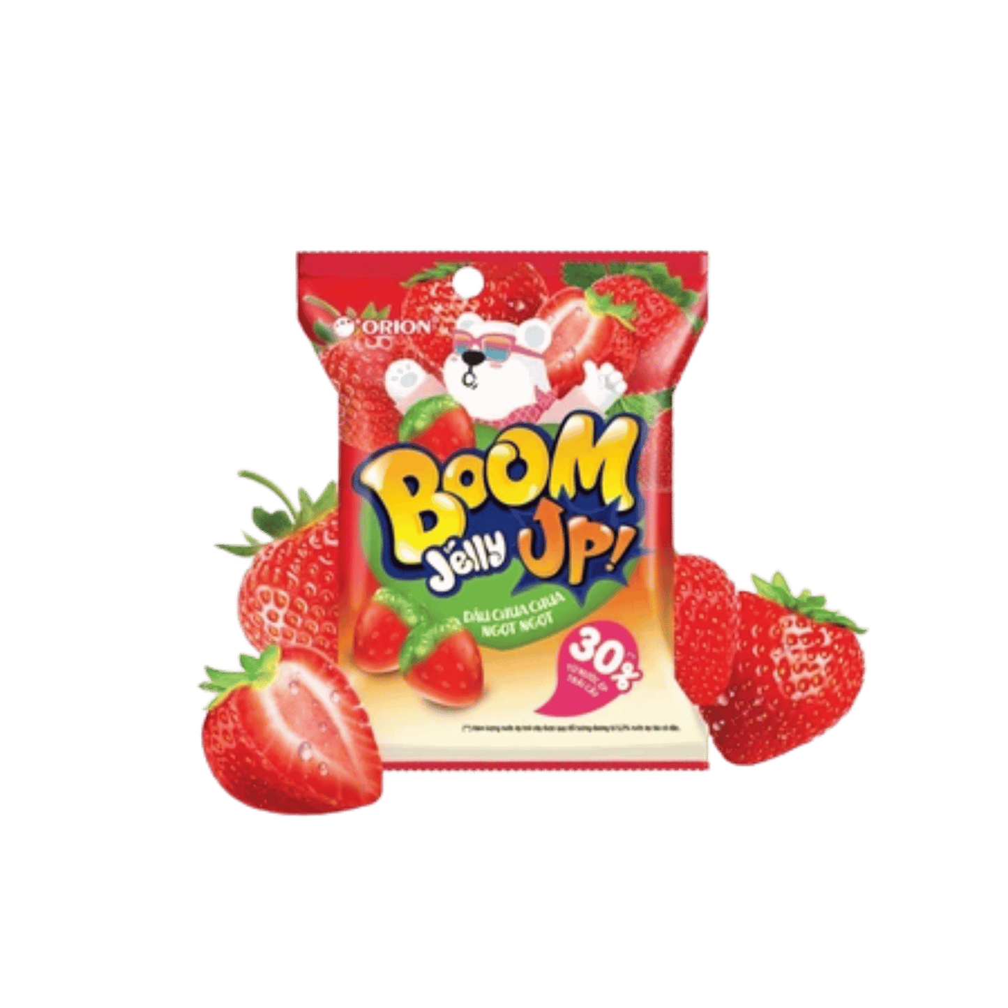 Orion Boom Jelly Strawberry Flavour (Kẹo Dẻo Boom Jelly Orion Vị Dâu 25g)