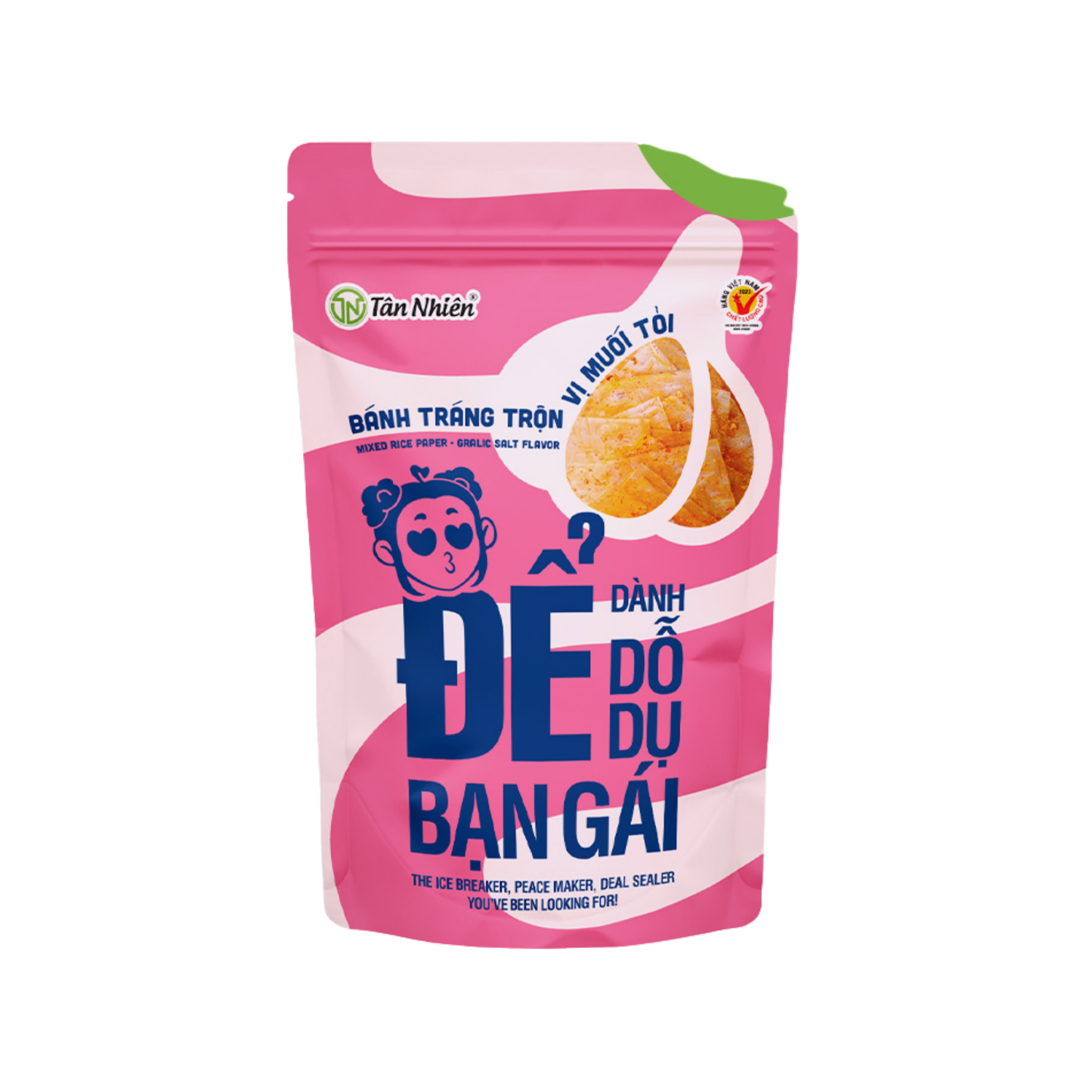 Tân Nhiên Garlic Salt Rice Paper Snack (Bánh Tráng Tân Nhiên Vị Muối Tỏi)