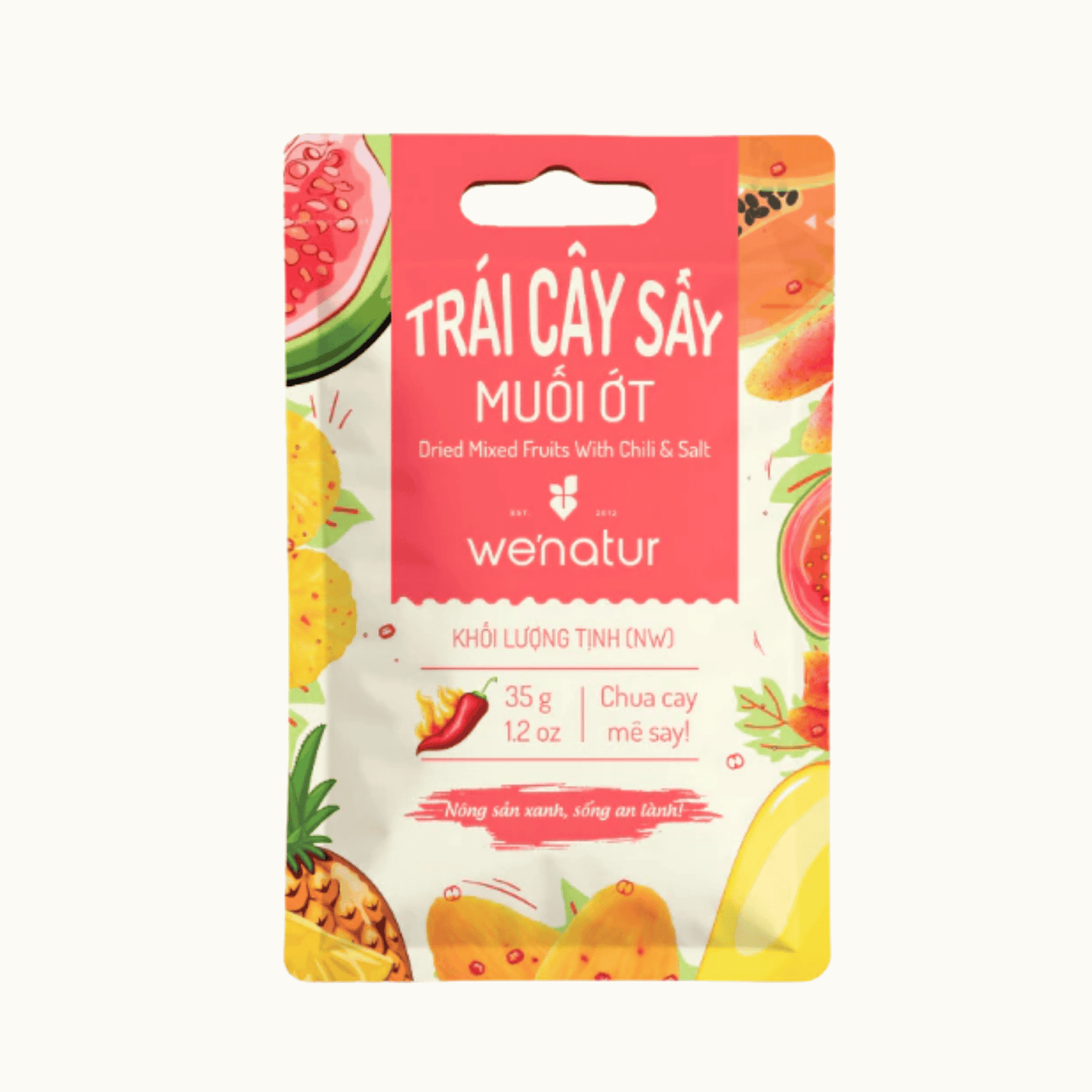 We’natur Salted Chili Dried Fruit Mix (Trái Cây Sấy Muối Ớt We’natur 35g)