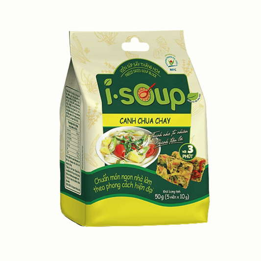 i-Soup Vegetarian Instant Sour Soup Cubes (Viên Canh Nấu Liền i-Soup – Hương Vị Canh Chua Nam Bộ)
